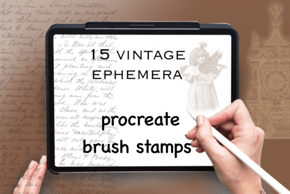 Evaluating Vintage Ephemera Procreate Stamps for Digital Design
