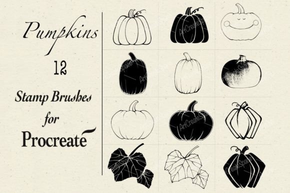 Master Autumn Art with Pumpkins Procreate Brushes
