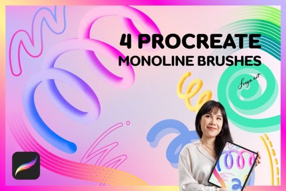Mastering Clean Lines with the Monoline Procreate Brush Set