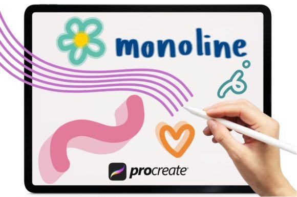 Mastering Your Digital Workflow with Monoline Brushes Procreate🎁