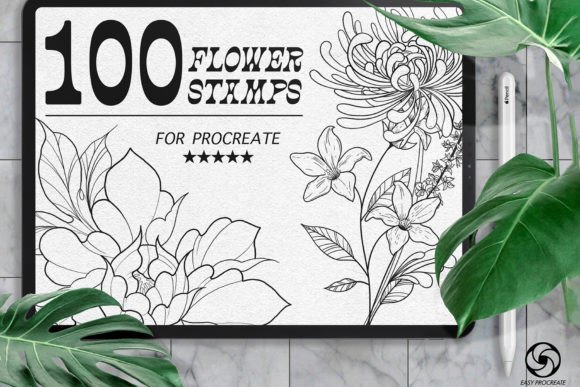 Maximizing Your Digital Art with 100 Flower Stamps for Procreate
