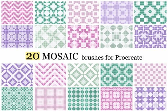 Mosaic Brushes for Procreate