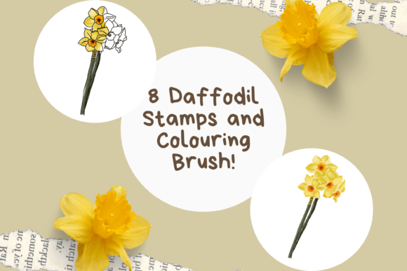 Procreate Daffodils Brushes X 8: A Spring Guide
