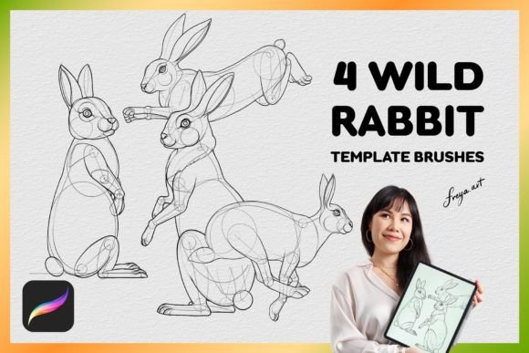 Procreate Wild Rabbit Stamp: Streamlining Your Digital Illustration Workflow
