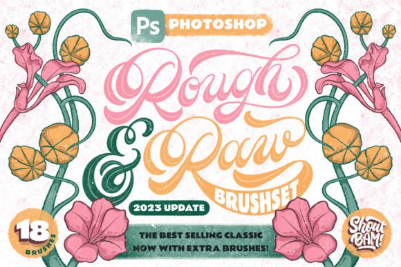 Revitalizing Digital Art with the Rough Raw Photoshop Brush Set