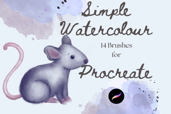 Simple Watercolour Brushes for Procreate
