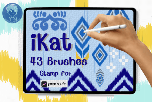 Strategic Design Efficiency: Leveraging the Ikat Fabric Brush Stamp for Procreate
