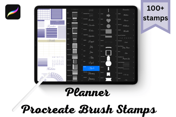 Strategic Planning with Elegant Planner Procreate Brush Stamps